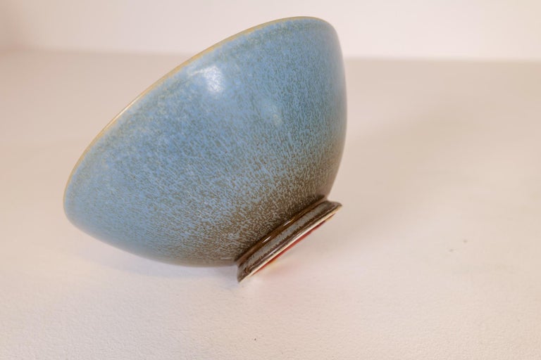 Midcentury Unique Ceramic Bowl Sven Wejsfelt Gustavsberg, Sweden For Sale 7