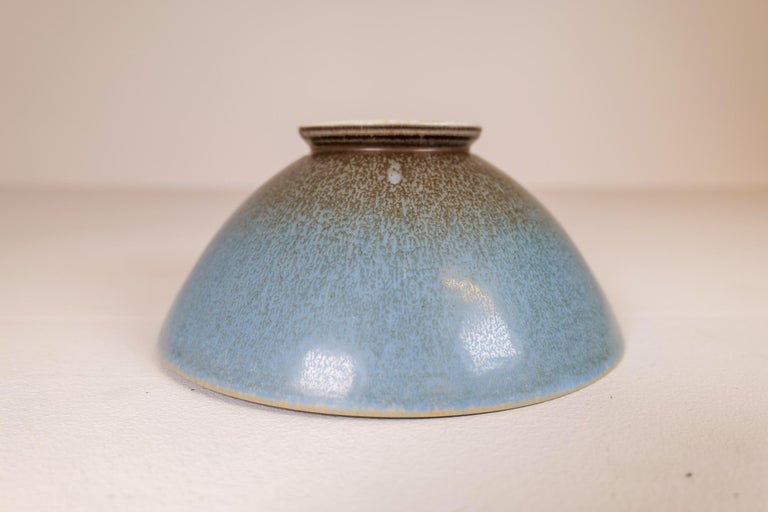 Midcentury Unique Ceramic Bowl Sven Wejsfelt Gustavsberg, Sweden For Sale 10