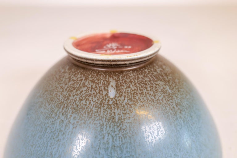 Midcentury Unique Ceramic Bowl Sven Wejsfelt Gustavsberg, Sweden For Sale 11
