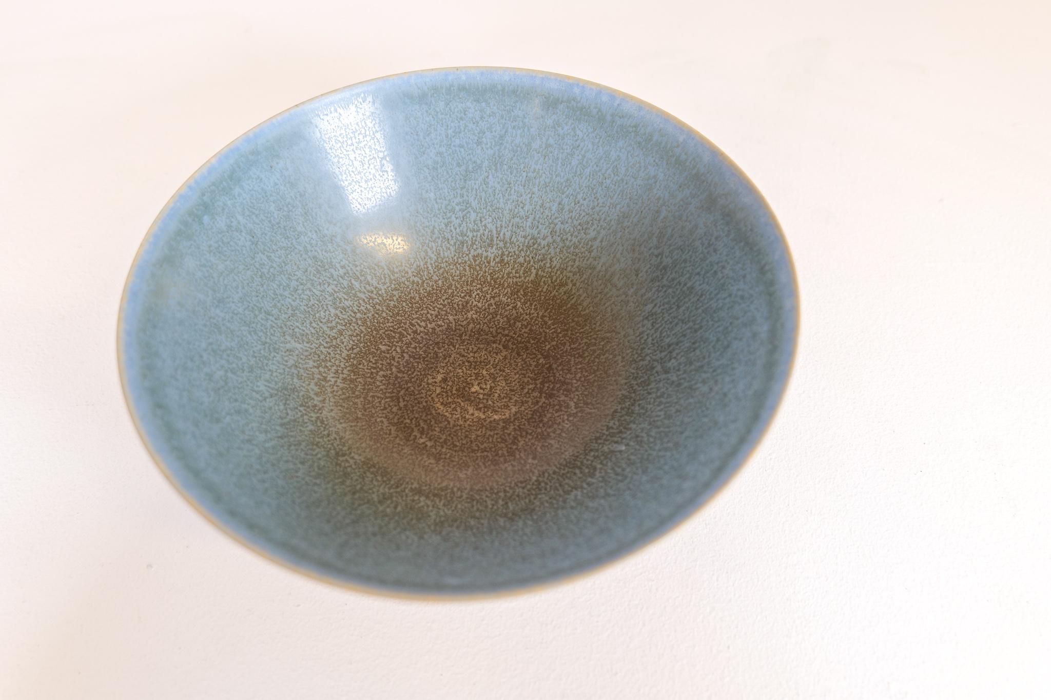 Midcentury Unique Ceramic Bowl Sven Wejsfelt Gustavsberg, Sweden 2