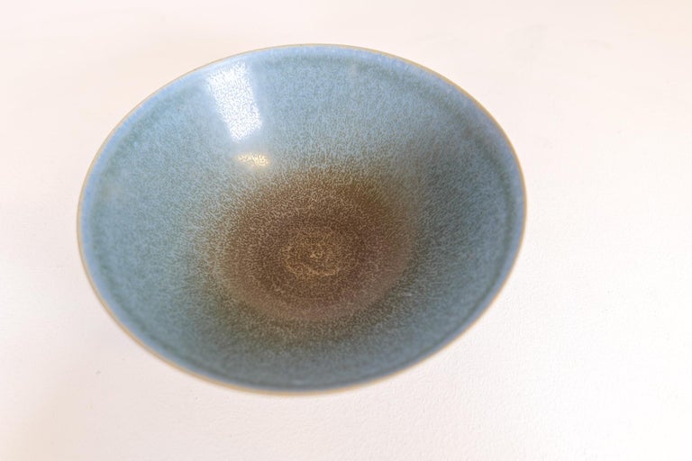 Midcentury Unique Ceramic Bowl Sven Wejsfelt Gustavsberg, Sweden For Sale 2