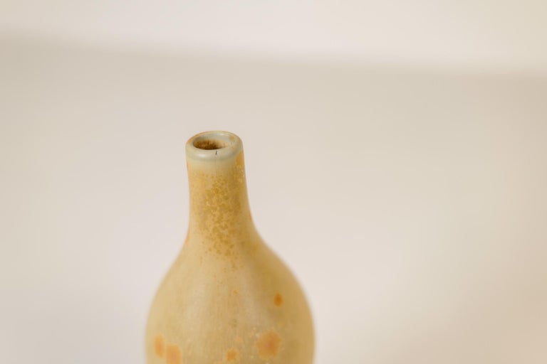 Midcentury Unique Early Ceramic Vase Carl-Harry Stålhane Rörstrand Sweden For Sale 3