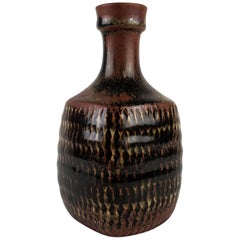 Midcentury Unique Stig Lindberg, Gustavberg Studio Pottery Vase