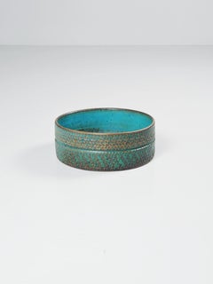 Midcentury unique stoneware bowl by Stig Lindberg, Gustavsberg, Sweden, 1960s