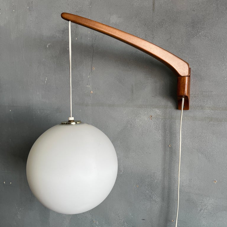 Midcentury Uno & Östen Kristiansson Adjustable Wall Lamp For Sale 6