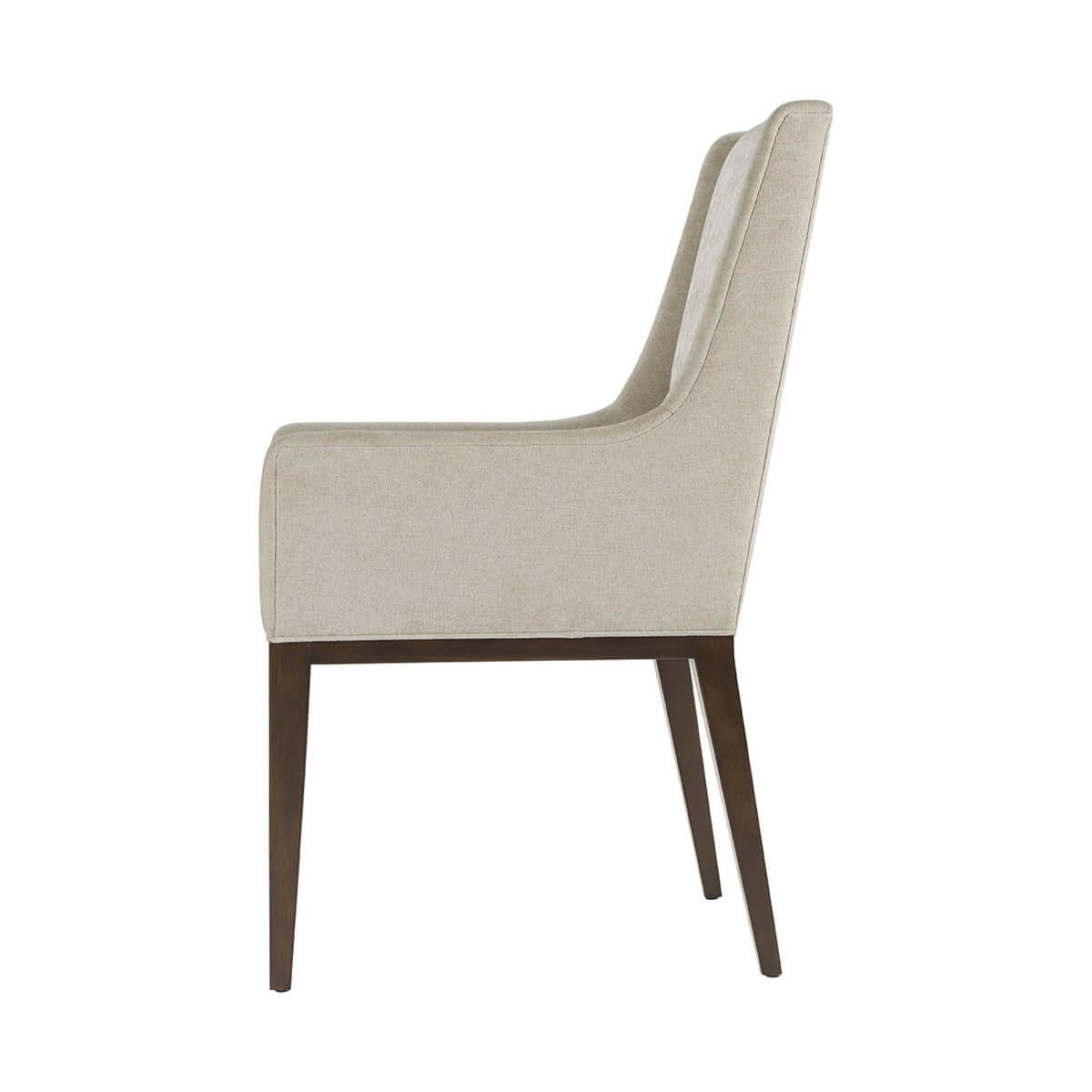 armed upholstered dining chairs