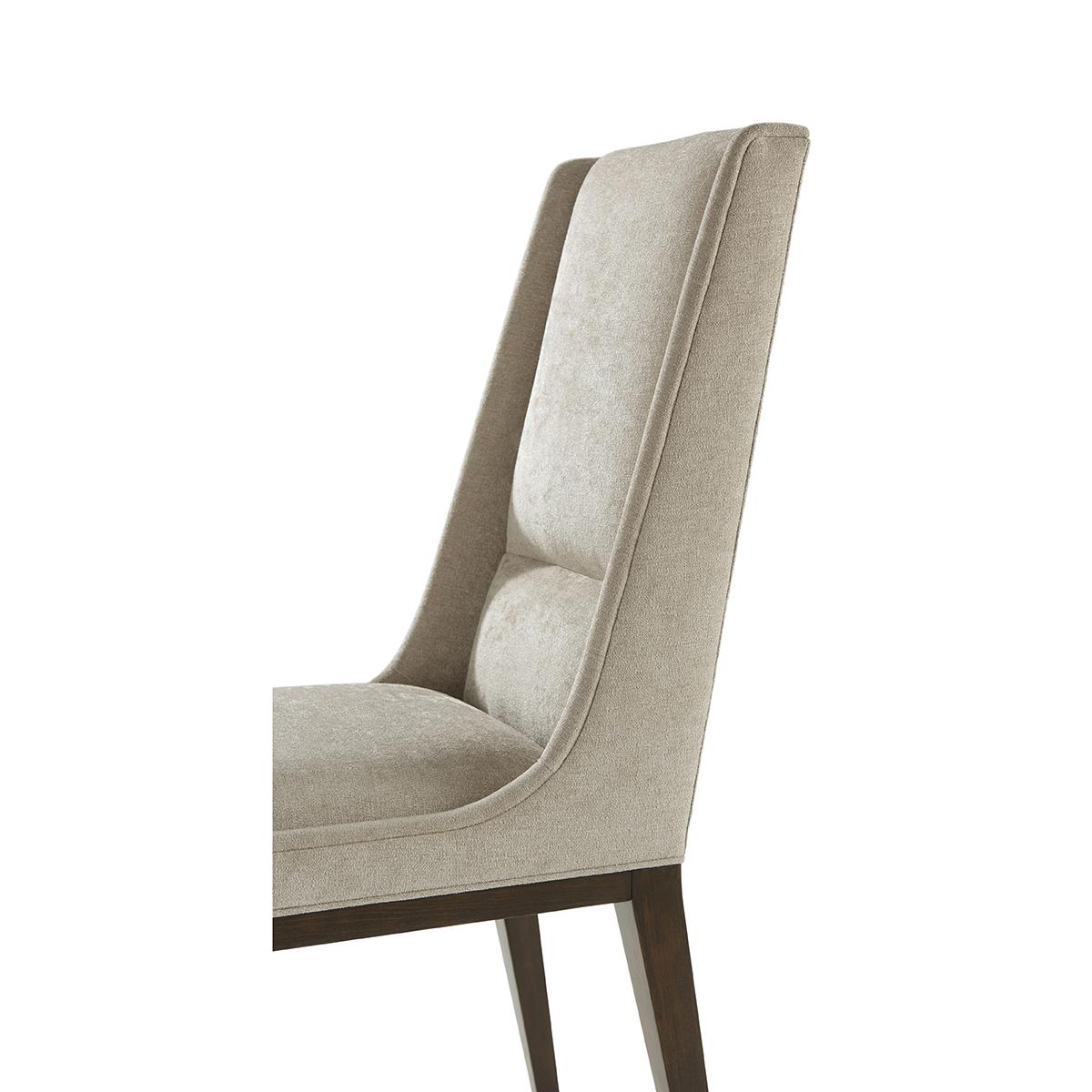 Vietnamese Midcentury Upholstered Dining Chair For Sale
