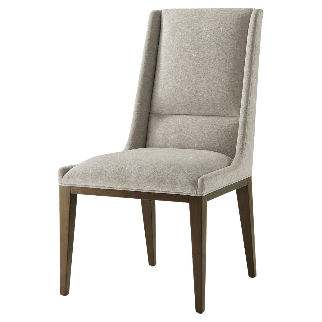Midcentury Upholstered Dining Chair For Sale