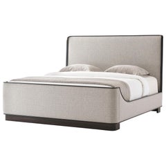 Midcentury Upholstered King Size Bed - Bal Due - HR