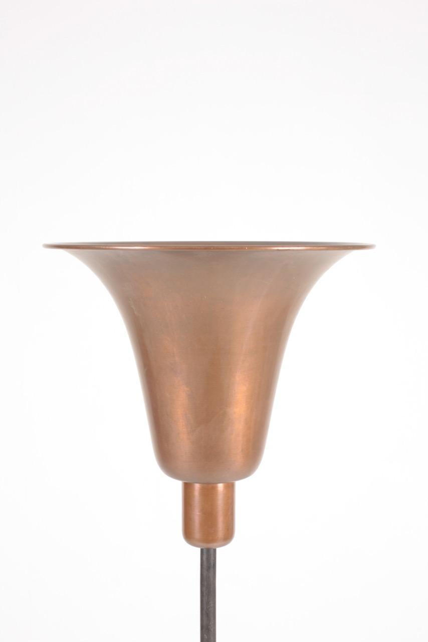Scandinavian Modern Midcentury Uplight in Copper, Designed by Louis Poulsen Danish Design, 1940s For Sale
