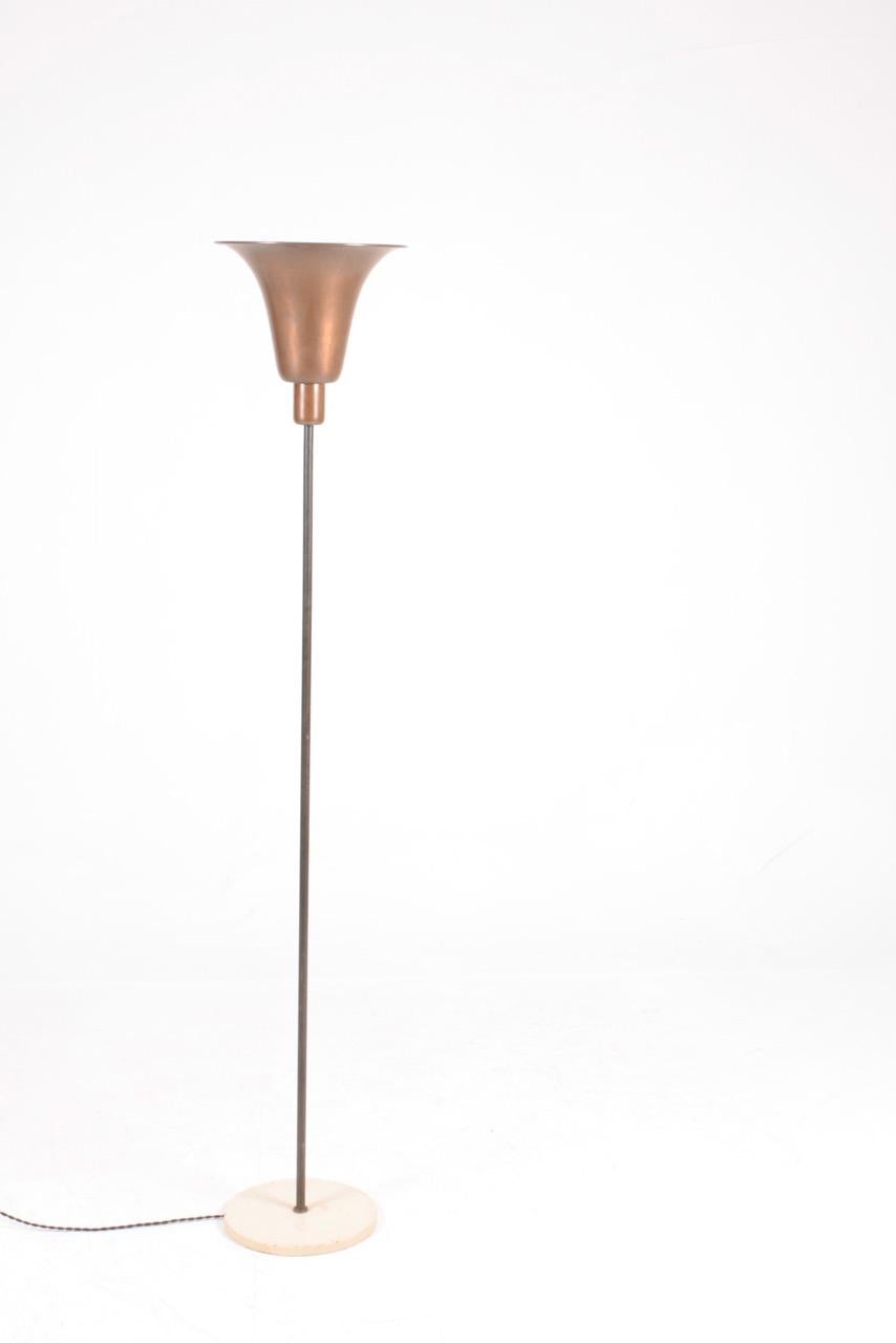 Mid-20th Century Midcentury Uplight in Copper, Designed by Louis Poulsen Danish Design, 1940s For Sale