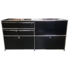 Retro Midcentury USM Modular Credenza/Cabinet Designed by Fritz Haller