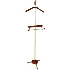 Midcentury Valet Bronze and Mahogany