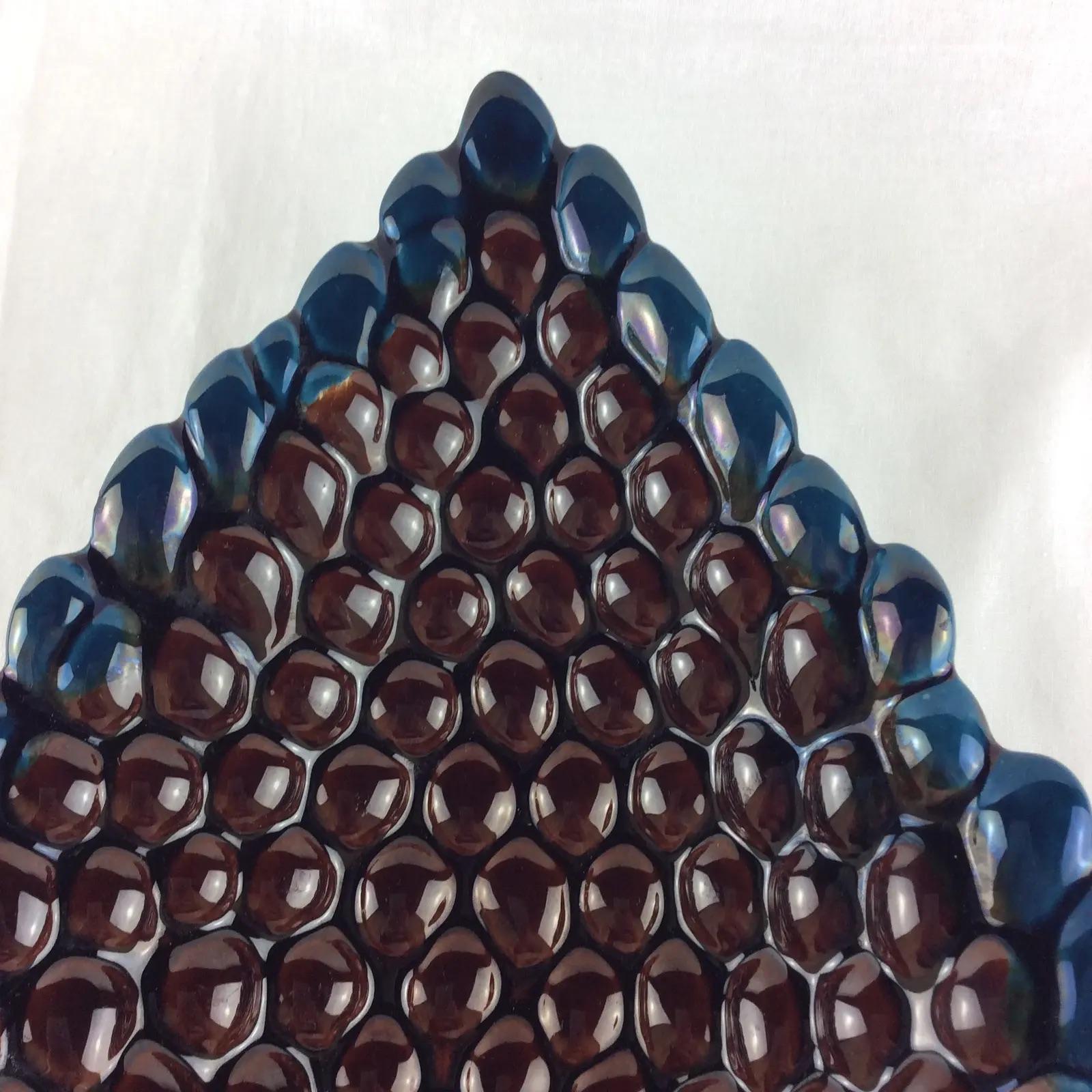 French Midcentury Vallauris Majolica Ceramic Platter For Sale