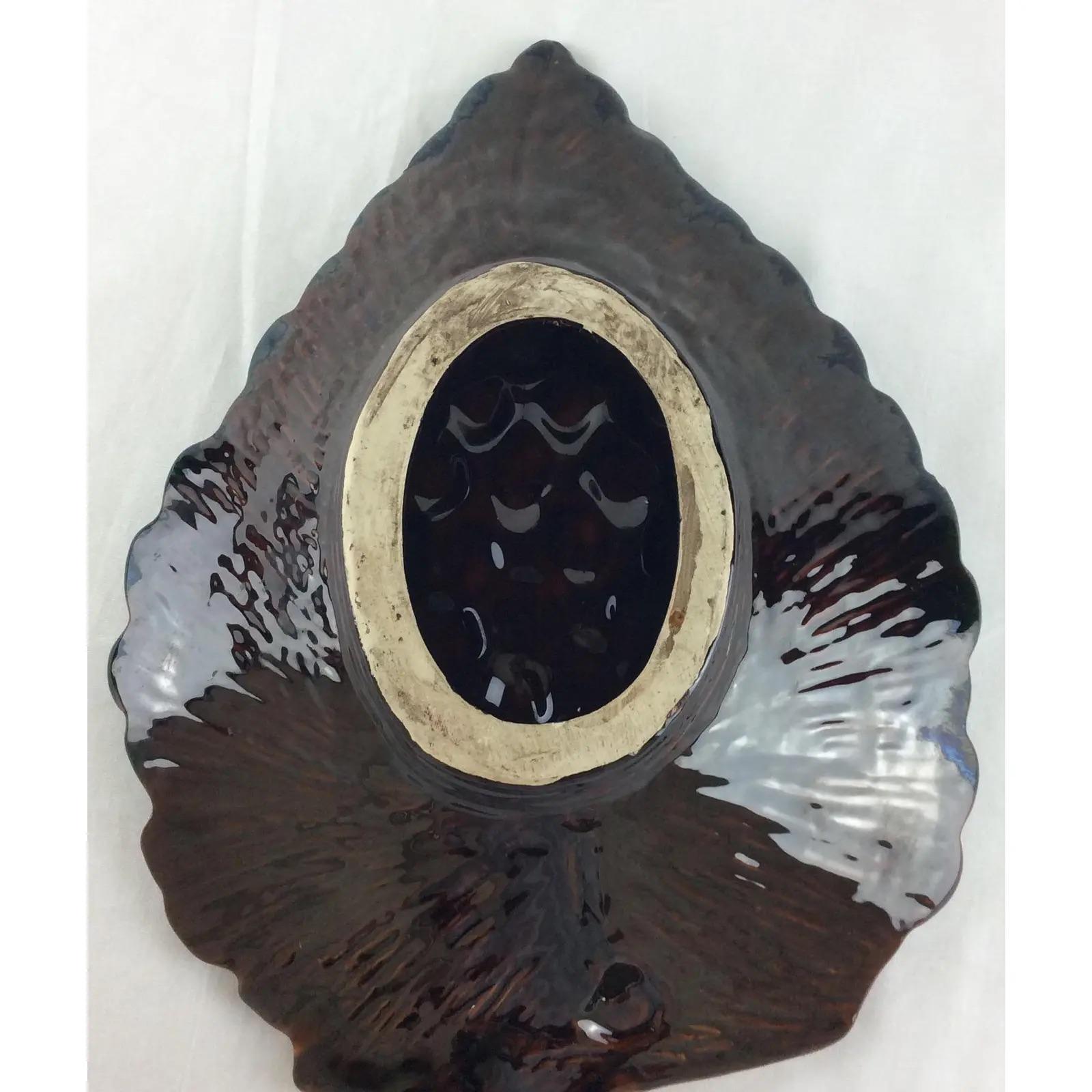 Midcentury Vallauris Majolica Ceramic Platter In Good Condition For Sale In Miami, FL