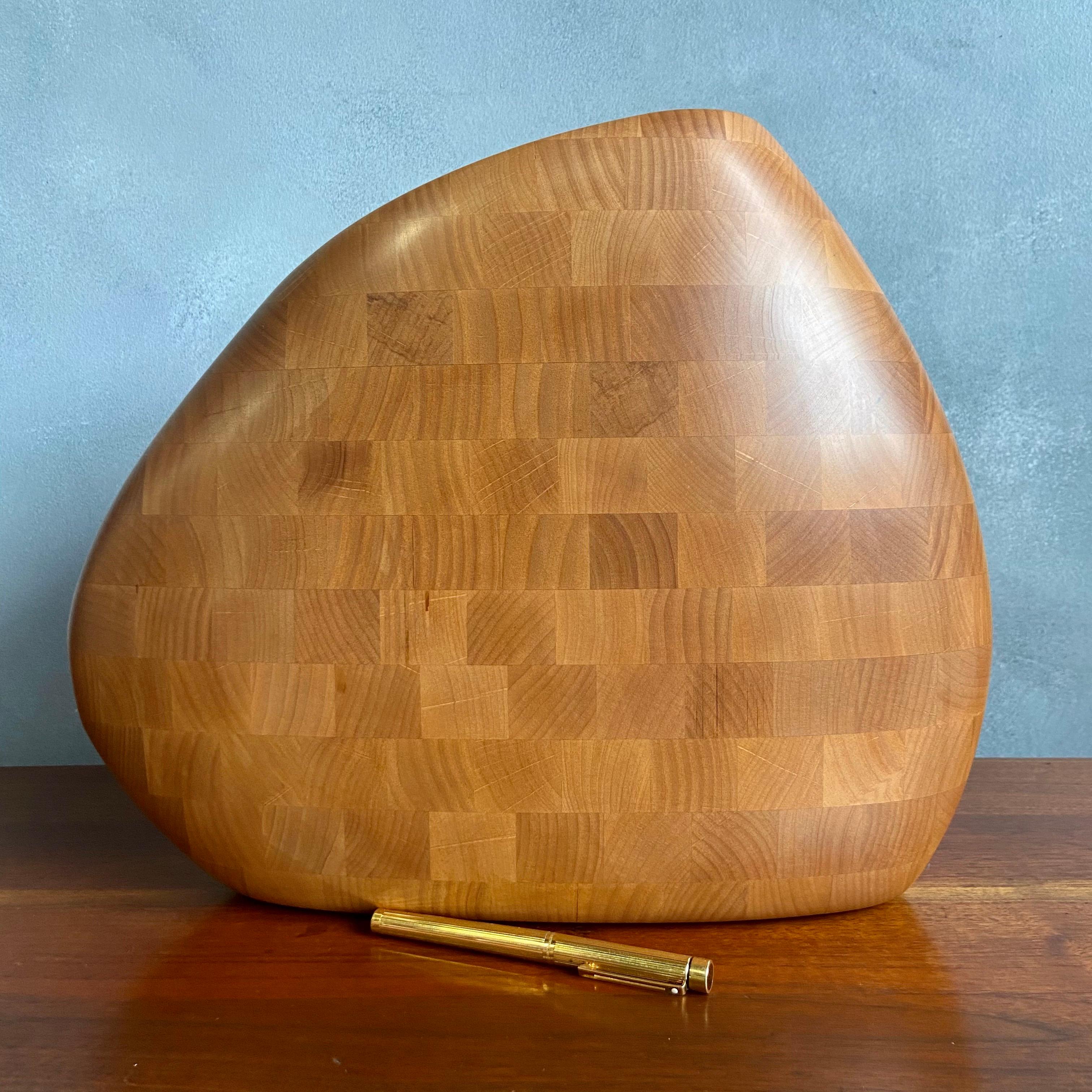 Wood Midcentury Vase by Dean Santner For Sale