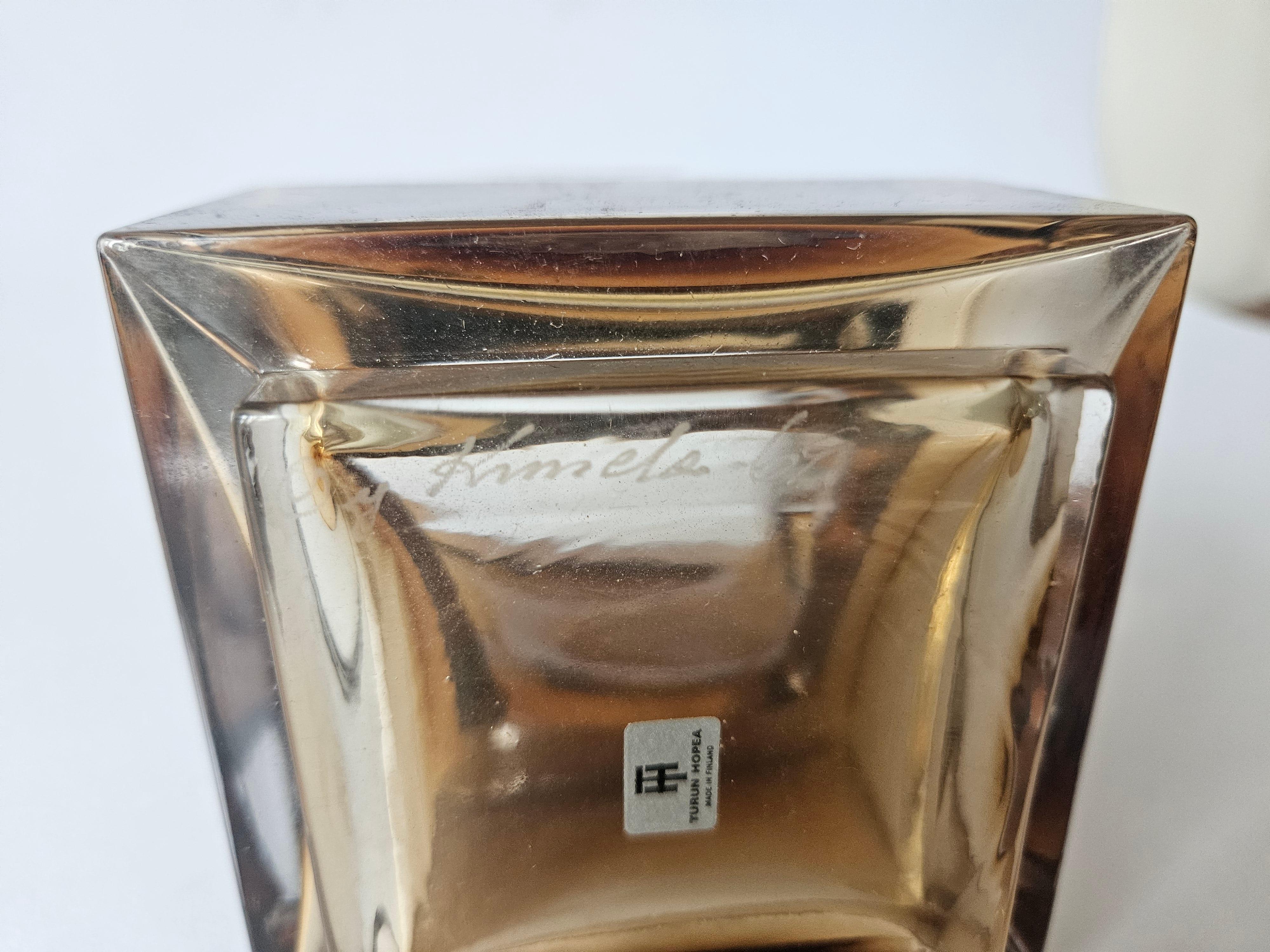 Midcentury Vase design Pentti Sarpaneva, Oy Kumela, Turun Hopea, Finland, 1960s For Sale 8