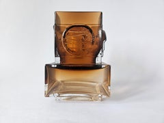 Diseño de jarrón de mediados de siglo Pentti Sarpaneva, Oy Kumela, Turun Hopea, Finlandia, años 60