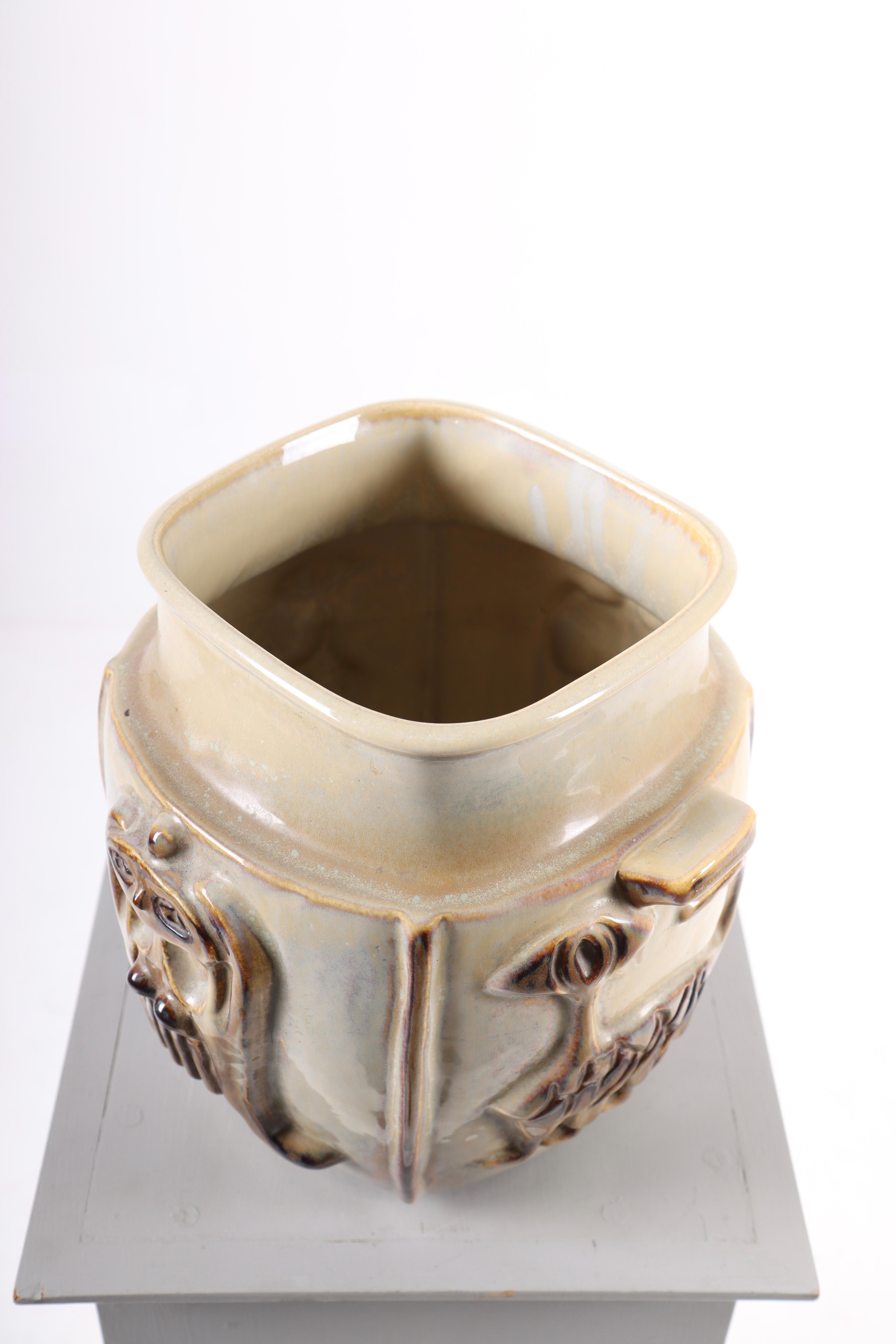Danish Midcentury Vase in Ceramic by Søholm, Denmark, 1960s For Sale