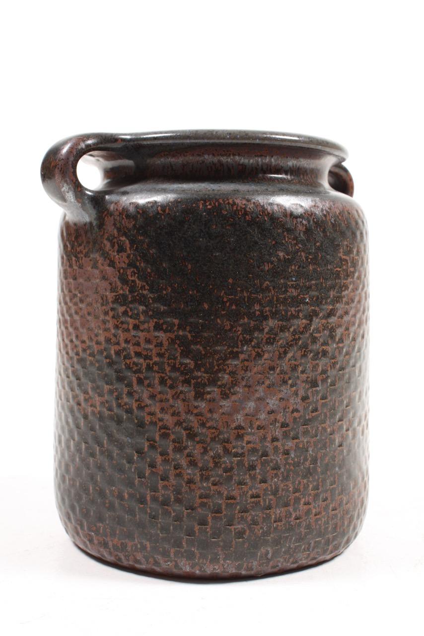 Midcentury Vase in Ceramic by Stig Lindberg, Sweden, 1960s In Excellent Condition For Sale In Lejre, DK
