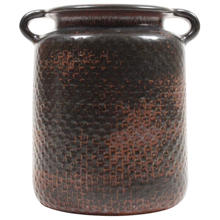 Vase aus Keramik aus der Mitte des Jahrhunderts von Stig Lindberg, Schweden, 1960er Jahre