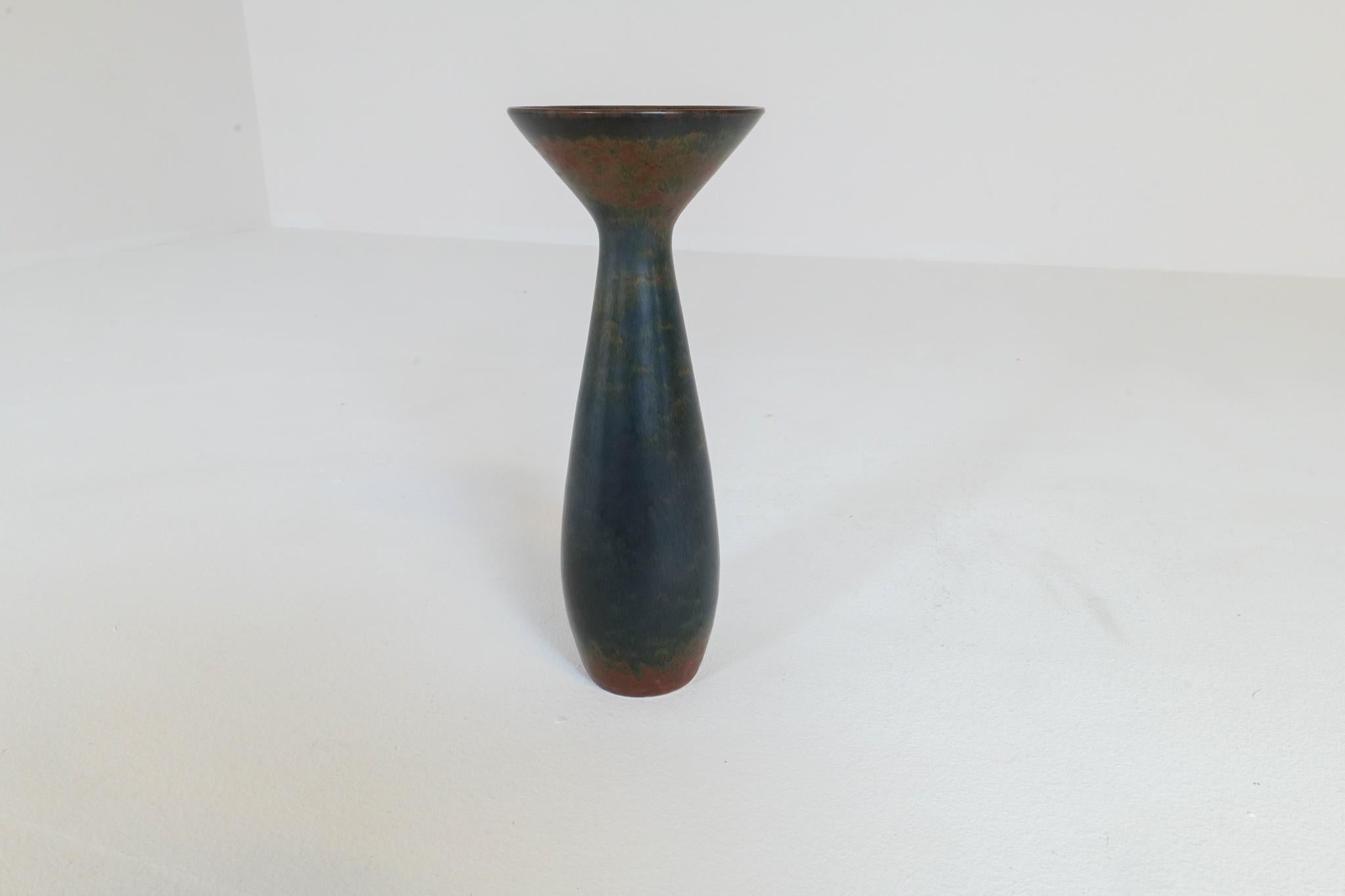 Ceramic Midcentury Modern Vase Rörstrand by Carl Harry Stålhane, Sweden, 1950s For Sale