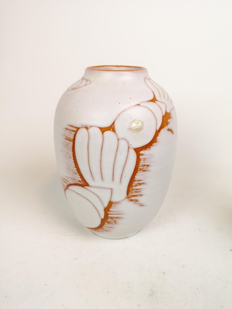Midcentury Vases Ekeby Anna-Lisa Thomson, 1940s, Sweden In Good Condition For Sale In Langserud, SE