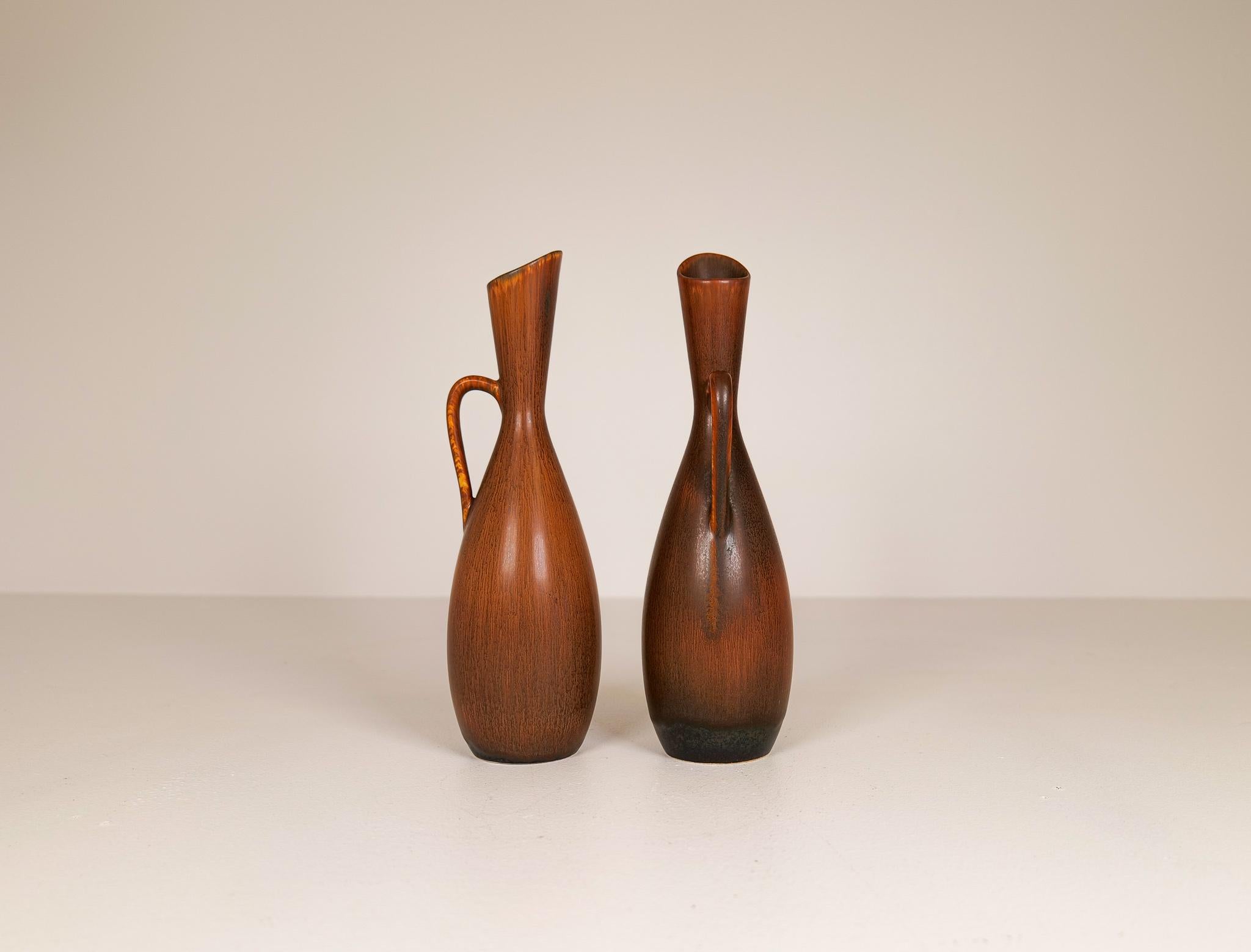 Vases modernes du milieu du siècle Rörstrand Carl Harry Stålhane, Suède, années 1950 Bon état - En vente à Hillringsberg, SE