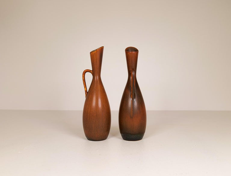 Midcentury Vases Rörstrand Carl Harry Stålhane, Sweden, 1950s In Good Condition For Sale In Langserud, SE