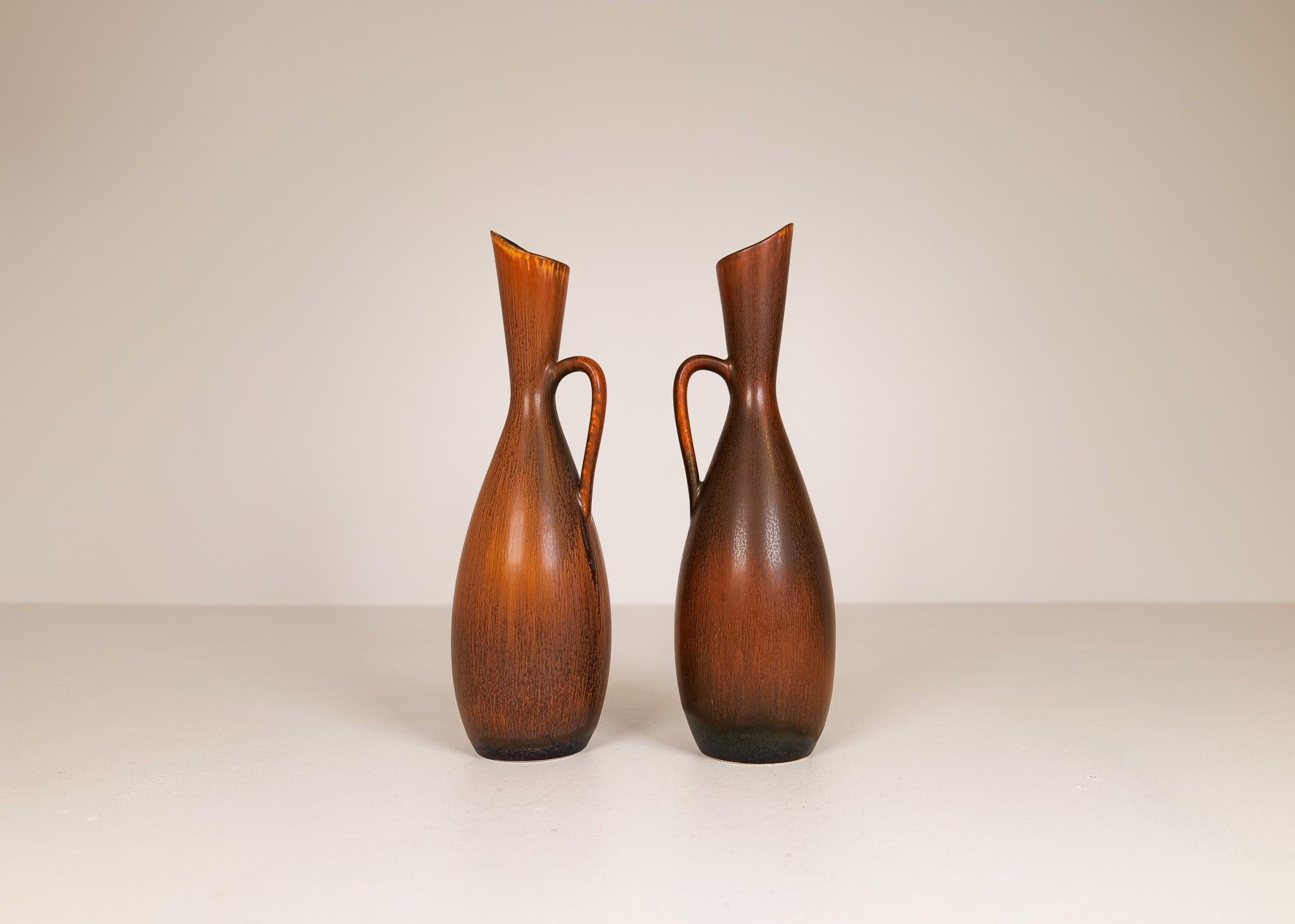 Céramique Vases modernes du milieu du siècle Rörstrand Carl Harry Stålhane, Suède, années 1950 en vente