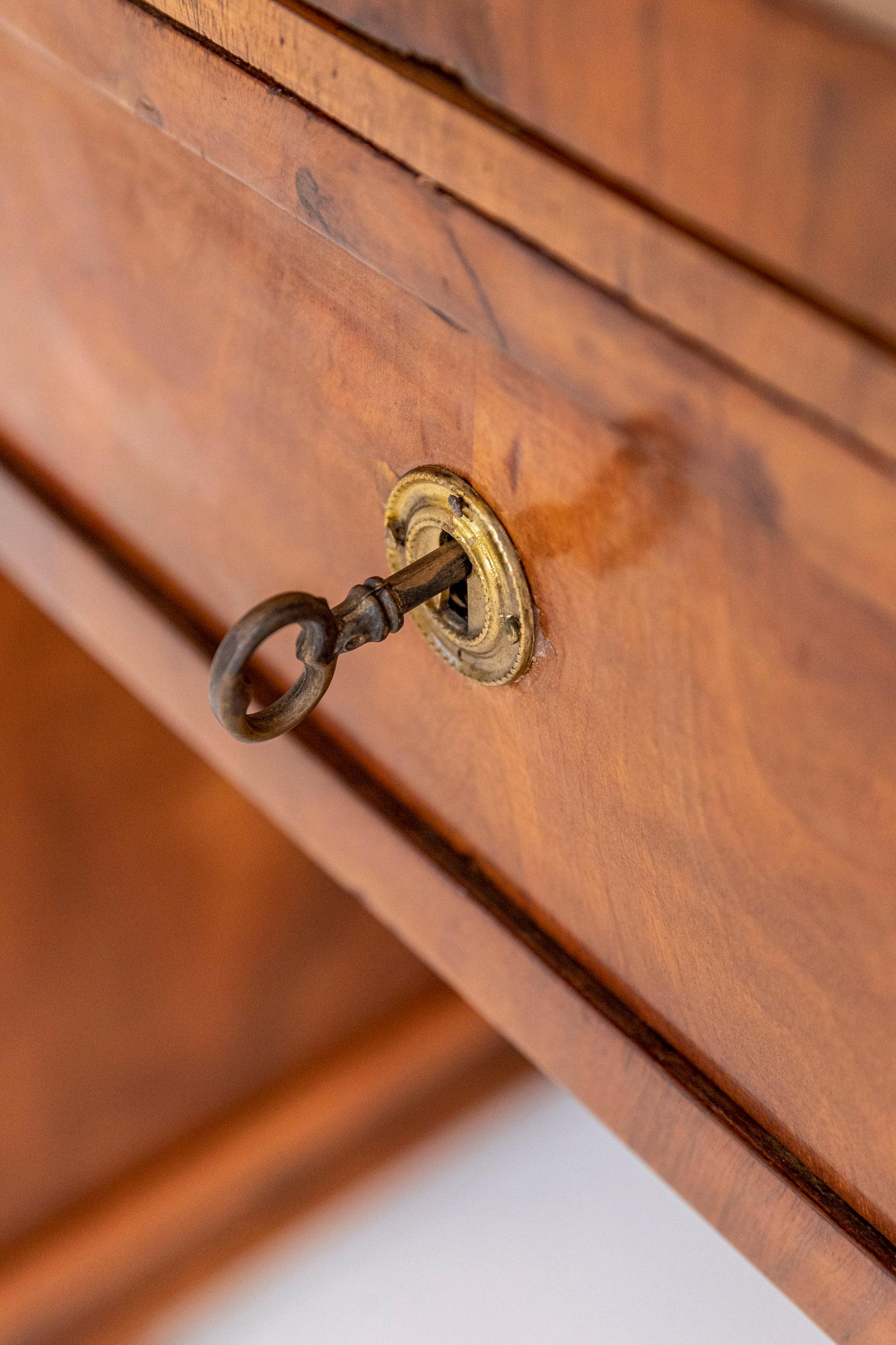 Veneered Walnut Writing Table For Sale 12