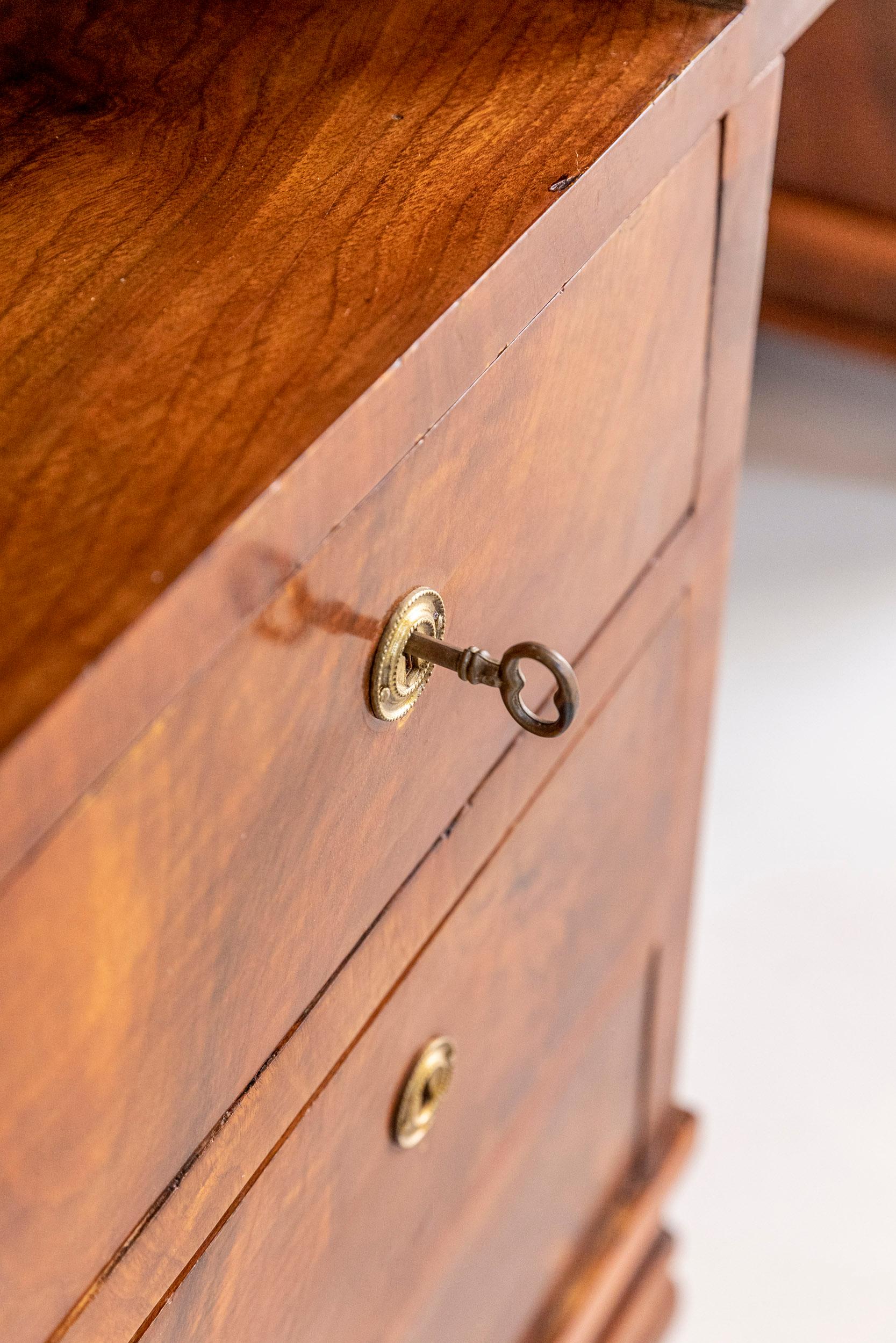 Veneered Walnut Writing Table For Sale 13