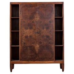 Midcentury veneered wood cabinet, Italy 1940s