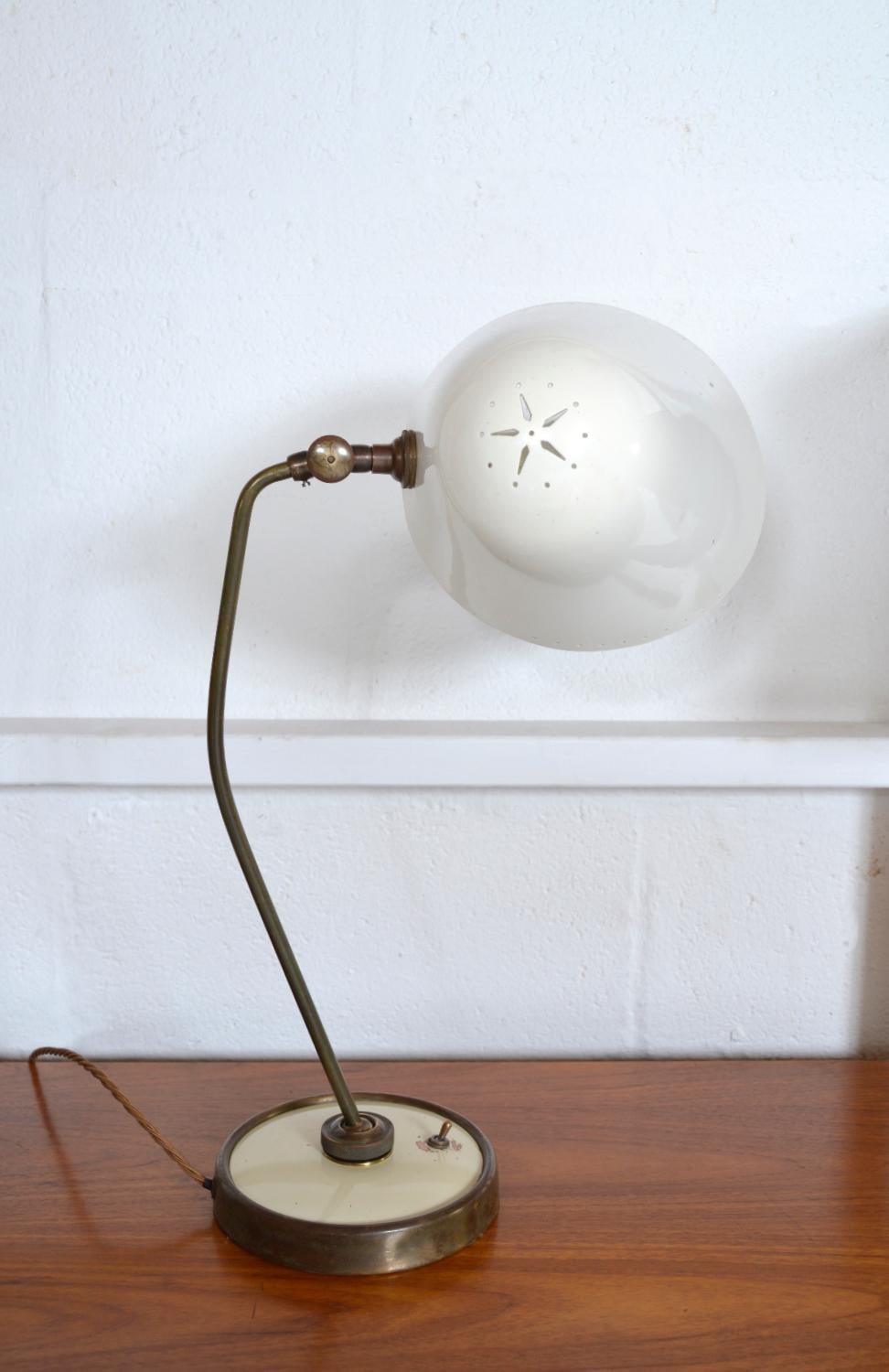 Aluminum Midcentury Versalite Desk Lamp by A B Read for Troughton & Young Postwar British
