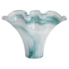 Vaso di vetro di Murano di metà secolo Acqua Blue Big, Italia, anni 2000