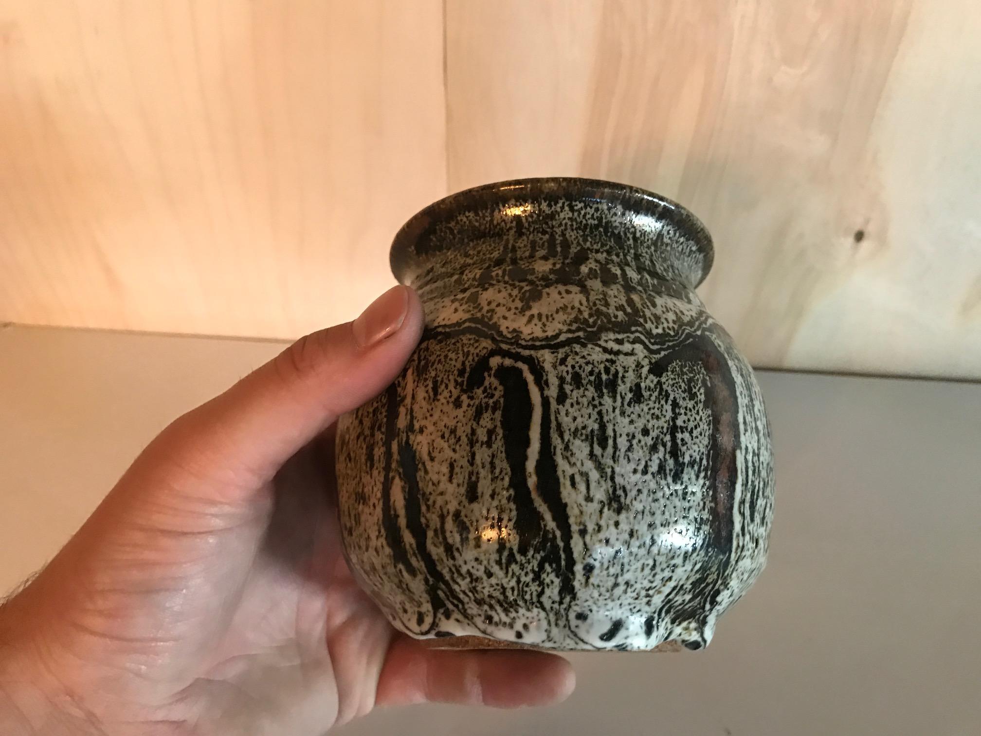 Midcentury vintage ceramic pot studio pottery. Great condition