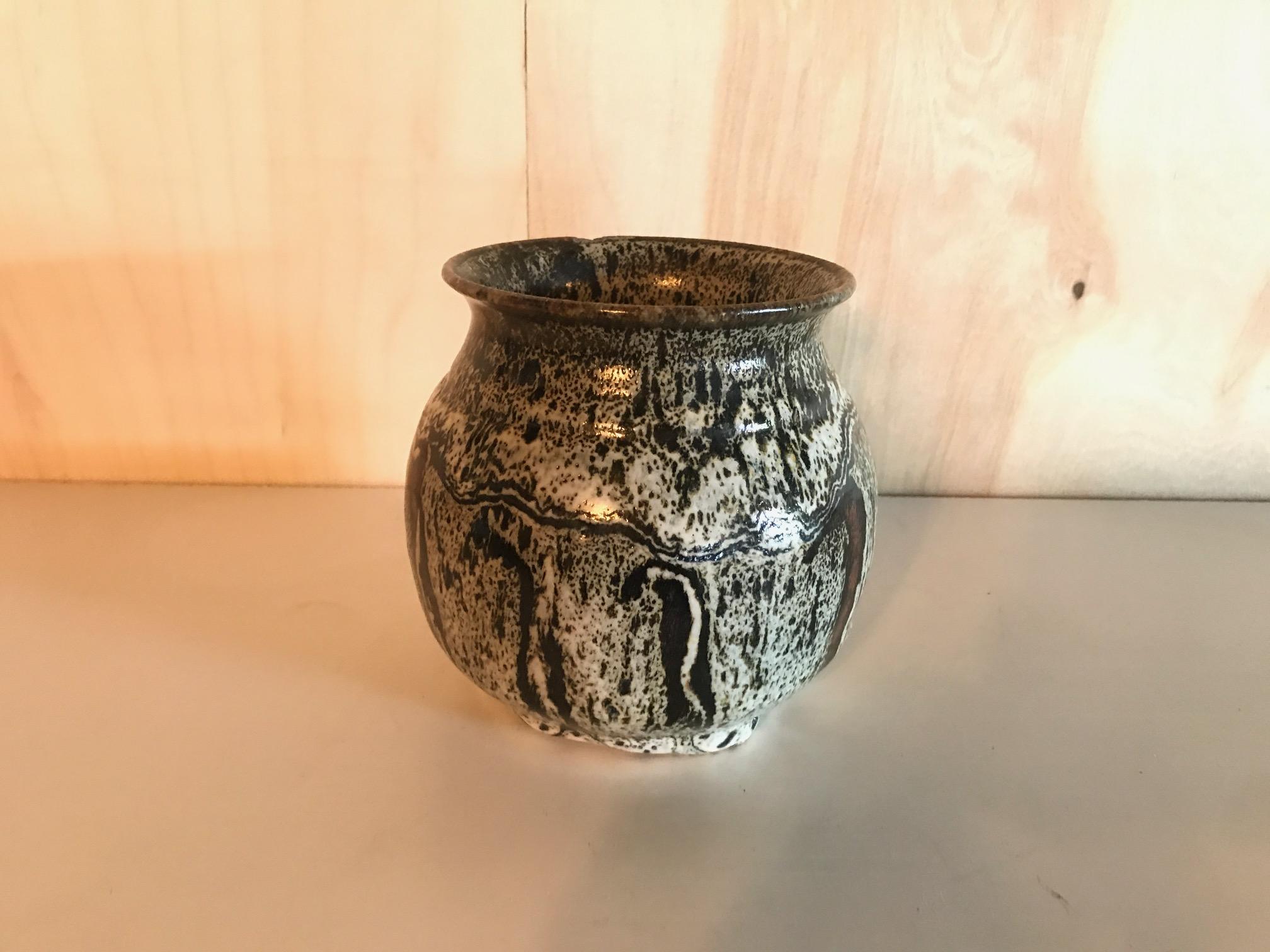 Late 20th Century MidCentury Vintage Ceramic Pot Studio Pottery