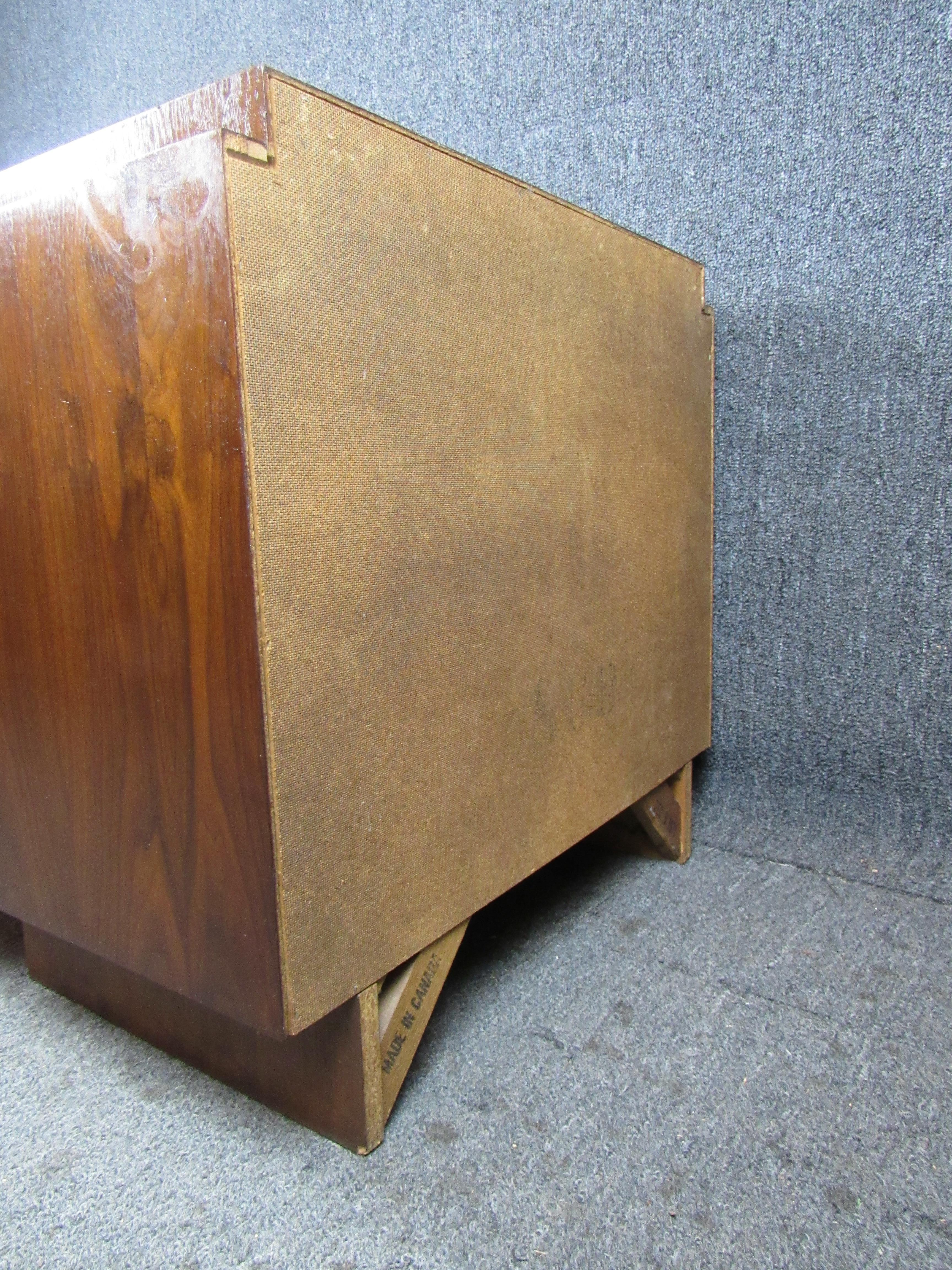 Midcentury Vintage Checkerboard Nightstands by Tabago Canada In Good Condition In Brooklyn, NY