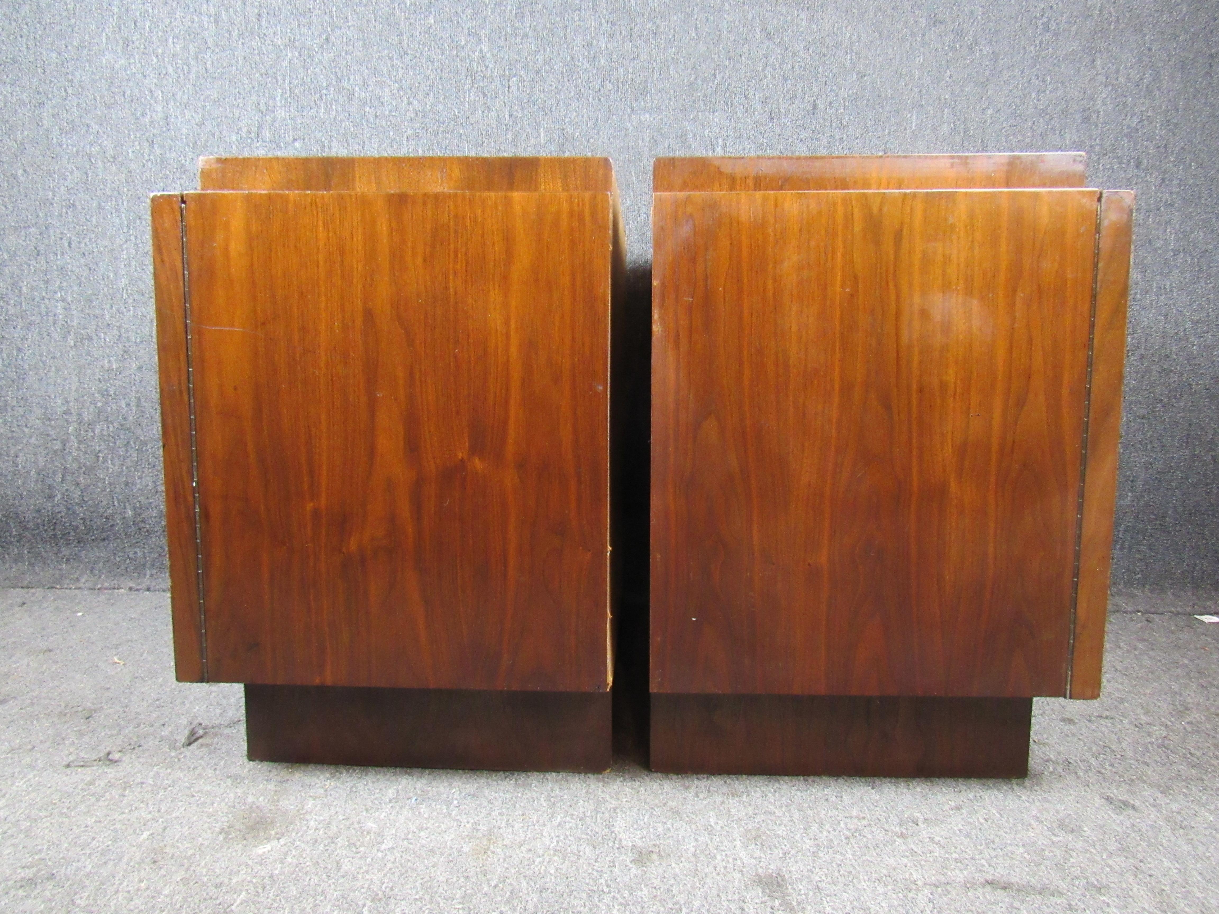 20th Century Midcentury Vintage Checkerboard Nightstands by Tabago Canada