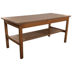 Midcentury Vintage Coffee Table with Acrylic Top