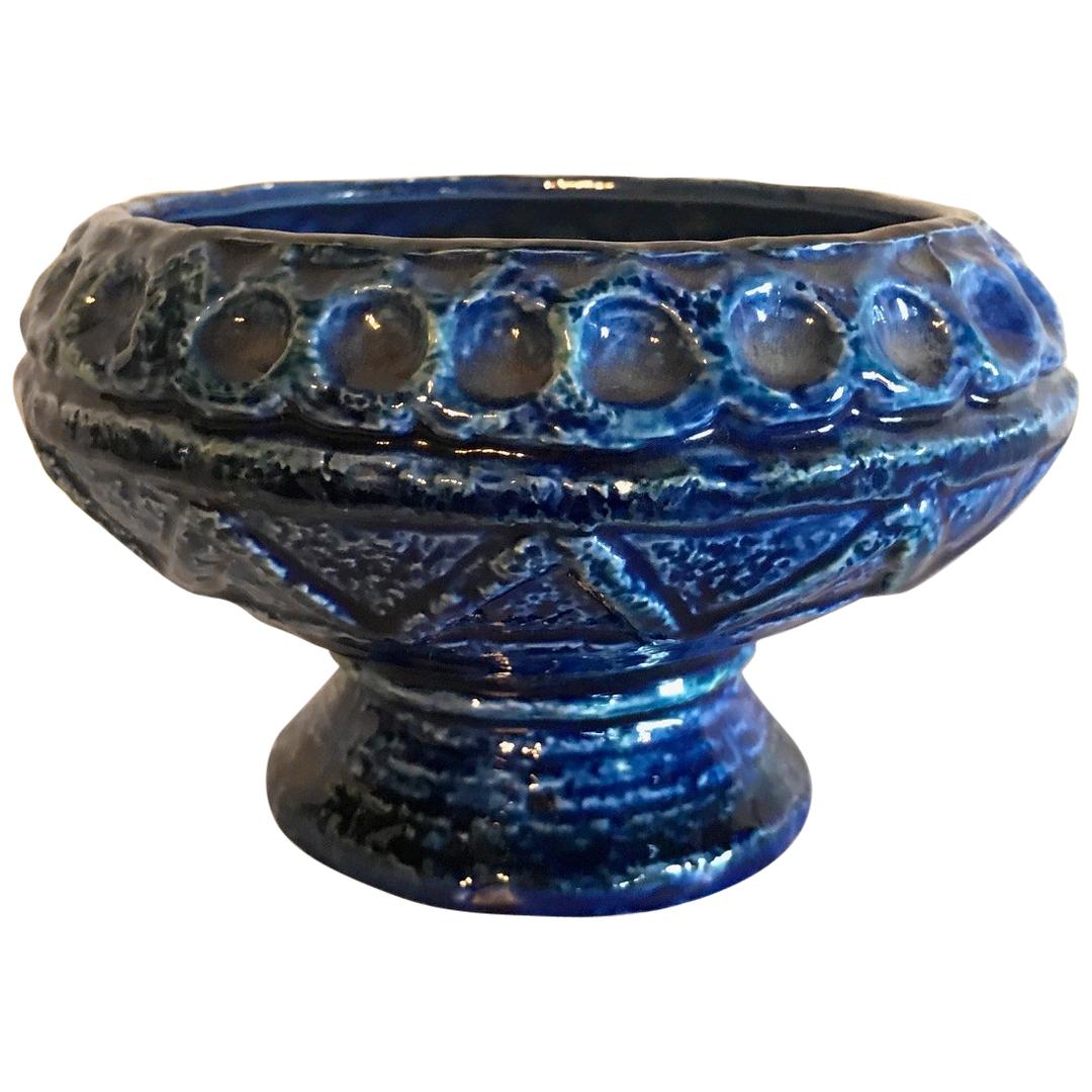 Midcentury Vintage Glazed Ceramic Bowl Pot Pottery Art