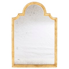 Midcentury Vintage Old Gold Mirror, Italy, 1960s