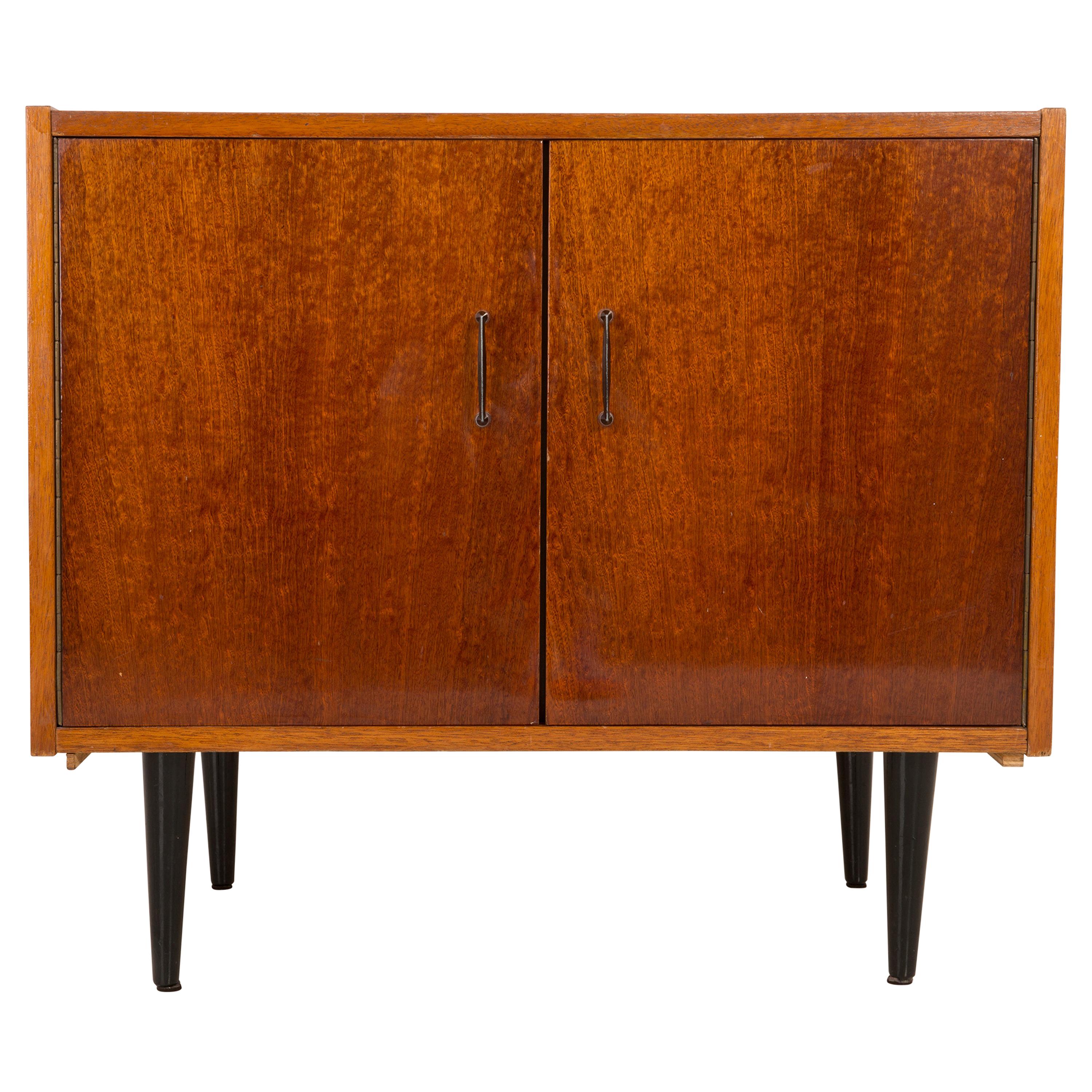 Midcentury Vintage Sideboard, Wood, Poland, 1960s