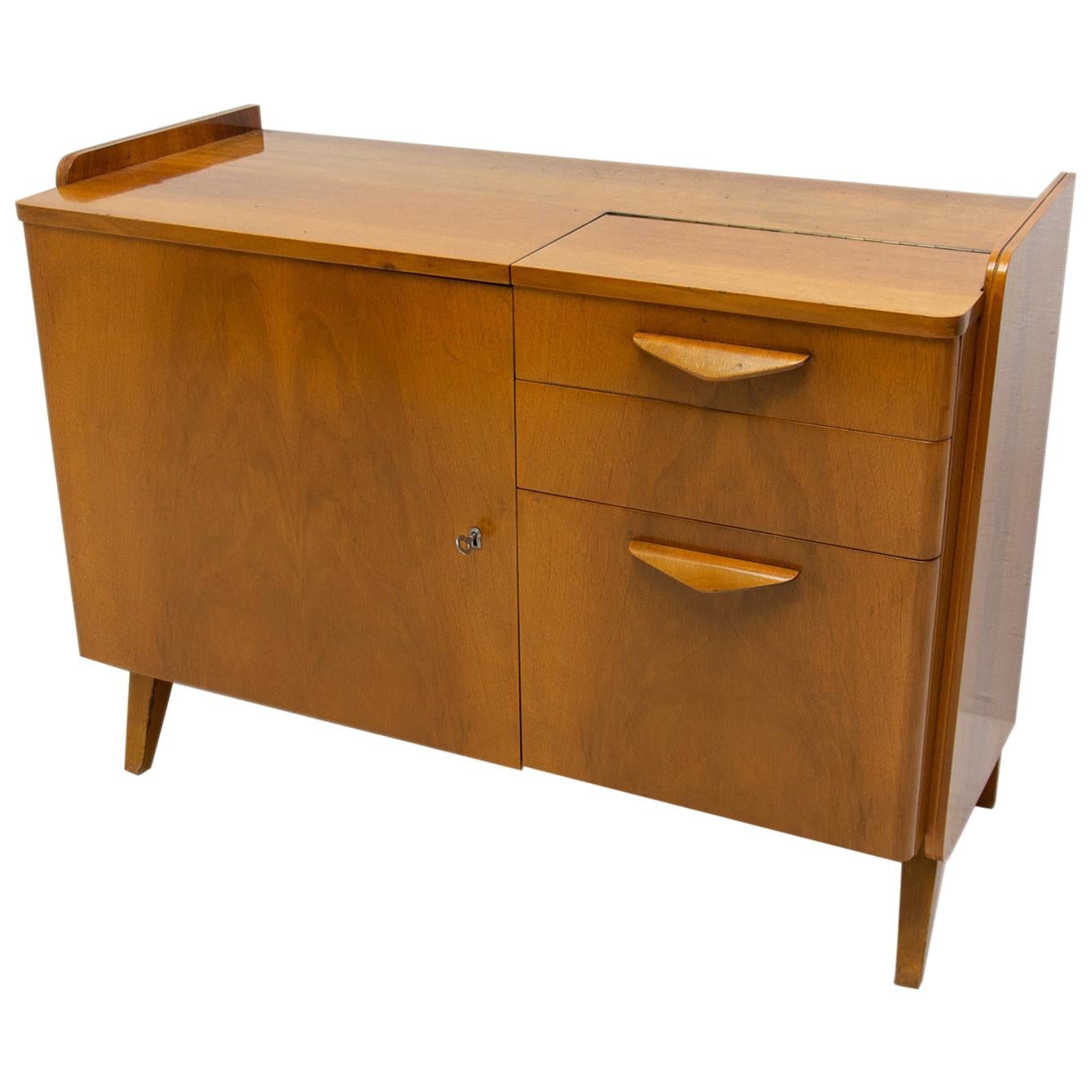 Midcentury Vintage Small Cabinet by František Jirák, 1960s, Czechoslovakia