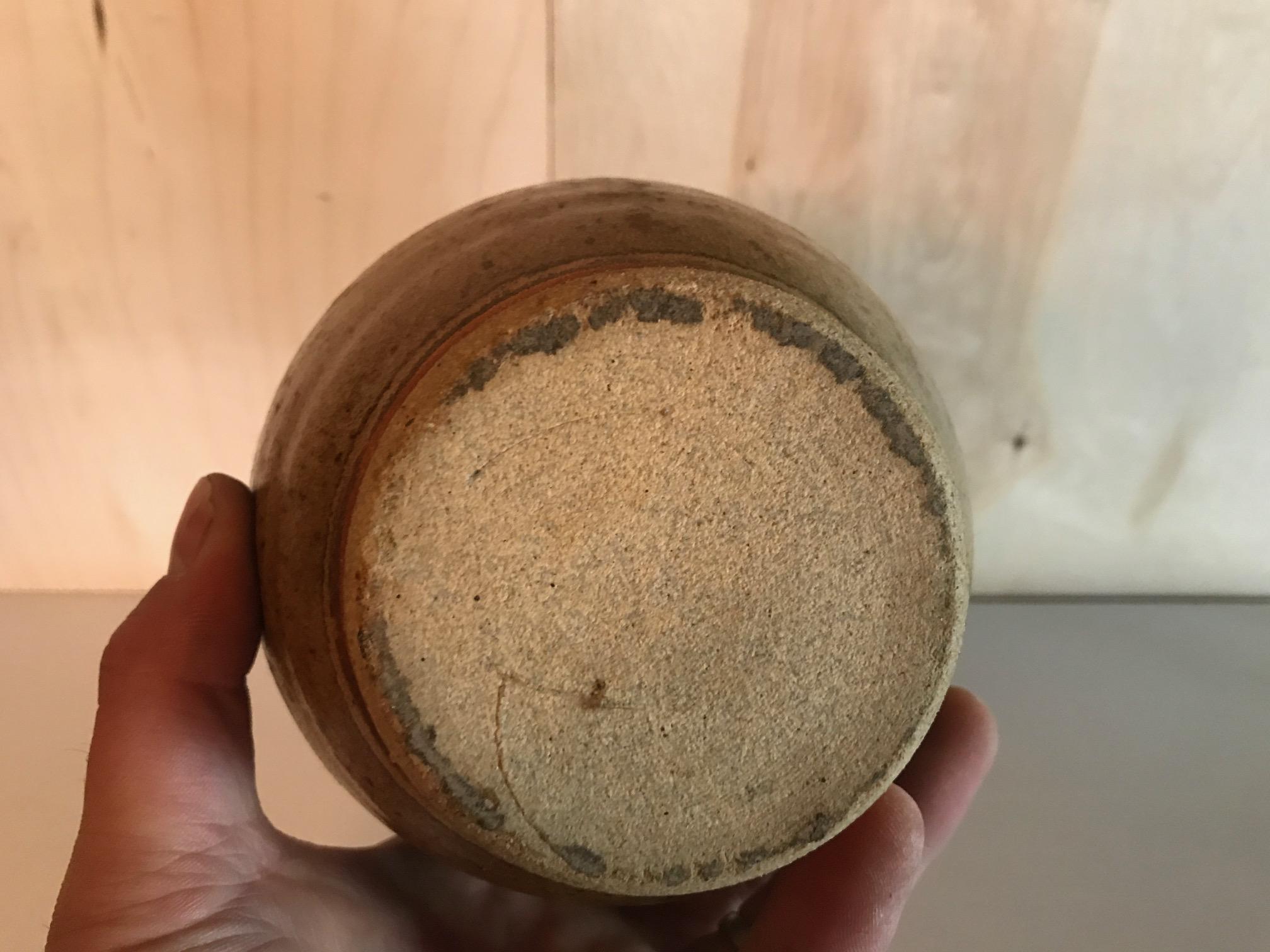 Midcentury Vintage Studio Vase Pot Ceramic Art Pottery In Excellent Condition In Salt Lake City, UT