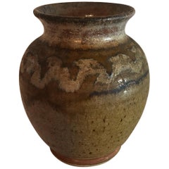 Midcentury Vintage Studio Vase Pot Ceramic Art Pottery