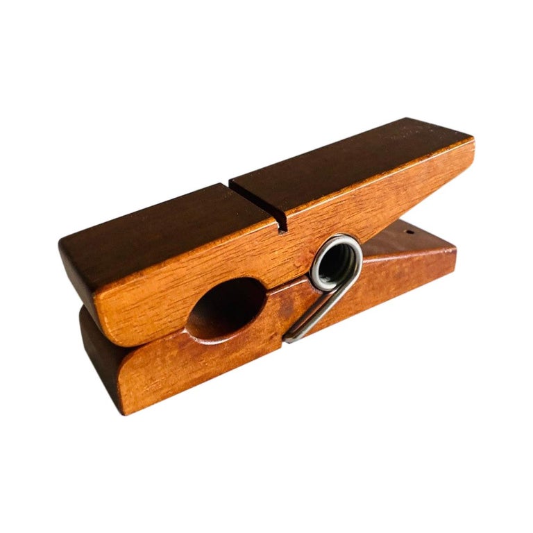 Midcentury Vintage Teak Wooden Clothespin at 1stDibs vintage wooden