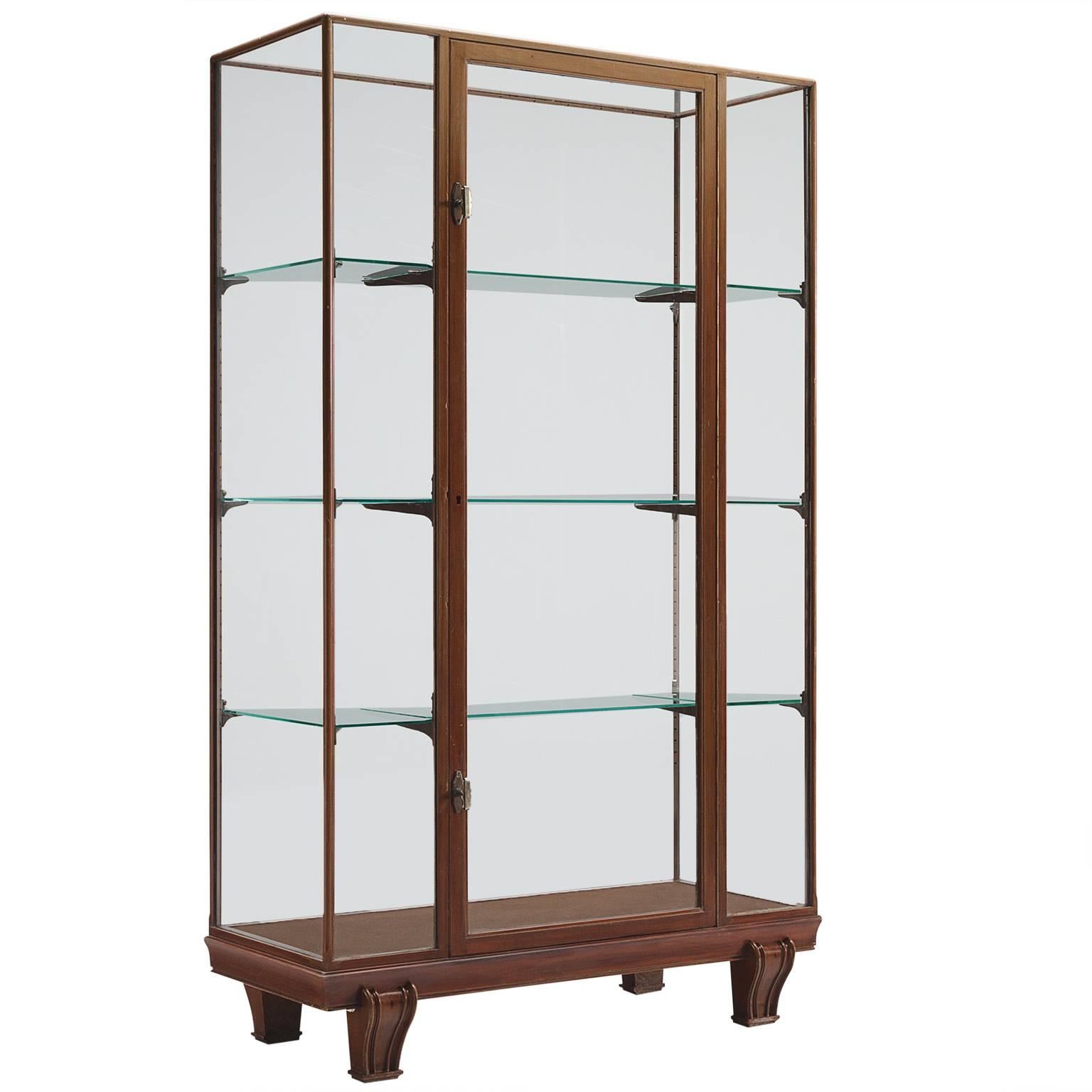 Midcentury Vitrine with Glass For Sale at 1stDibs mid century vitrine