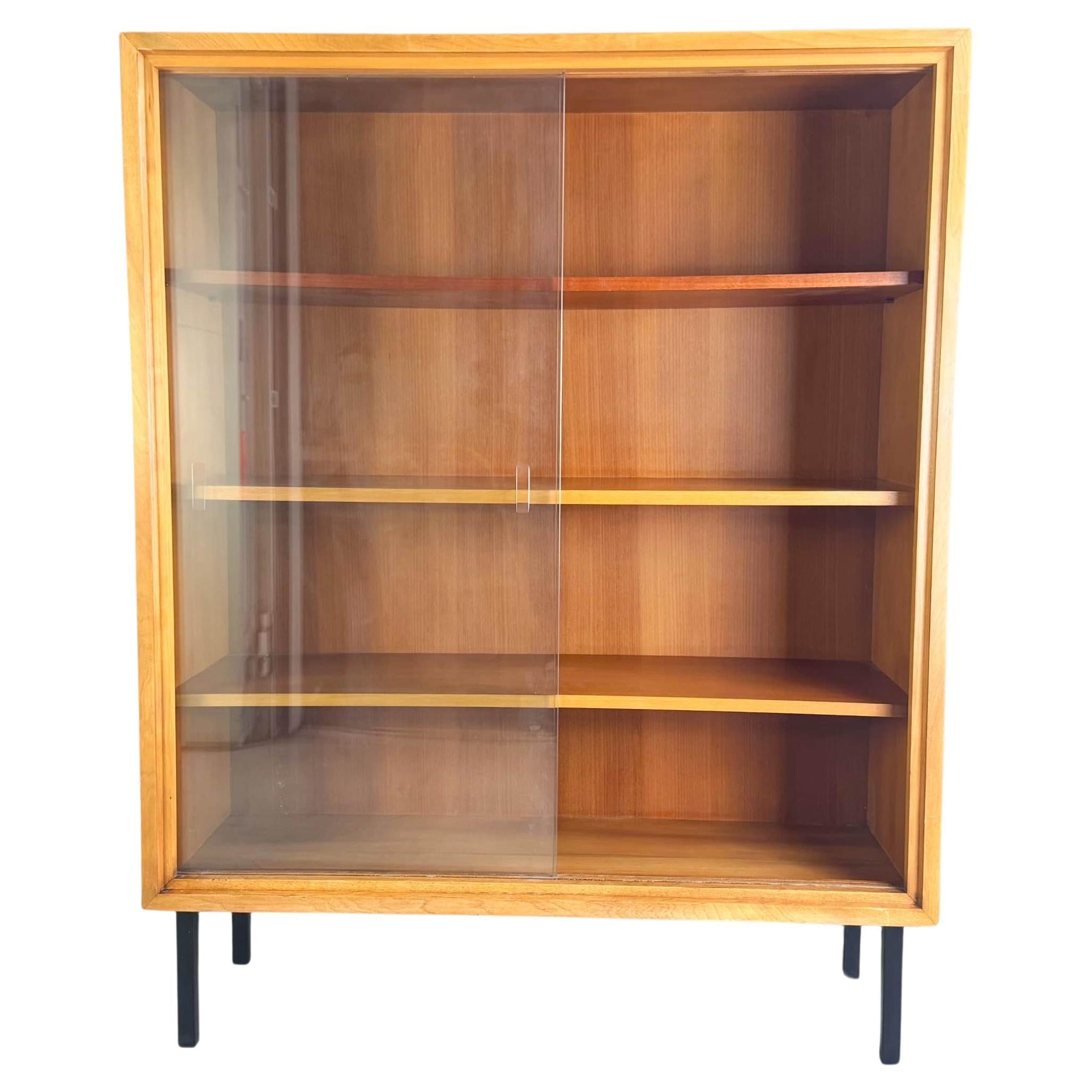 Midcentury Vitrine WK Möbel Nussbaum 1960er Vintage Kommode