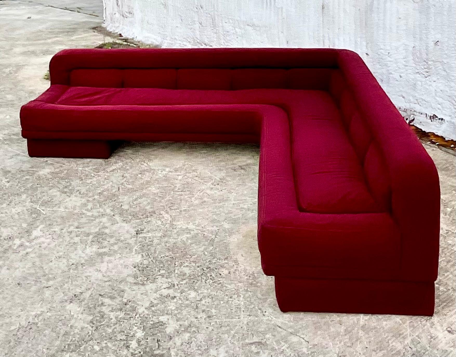 Midcentury L Shaped Sofa 1